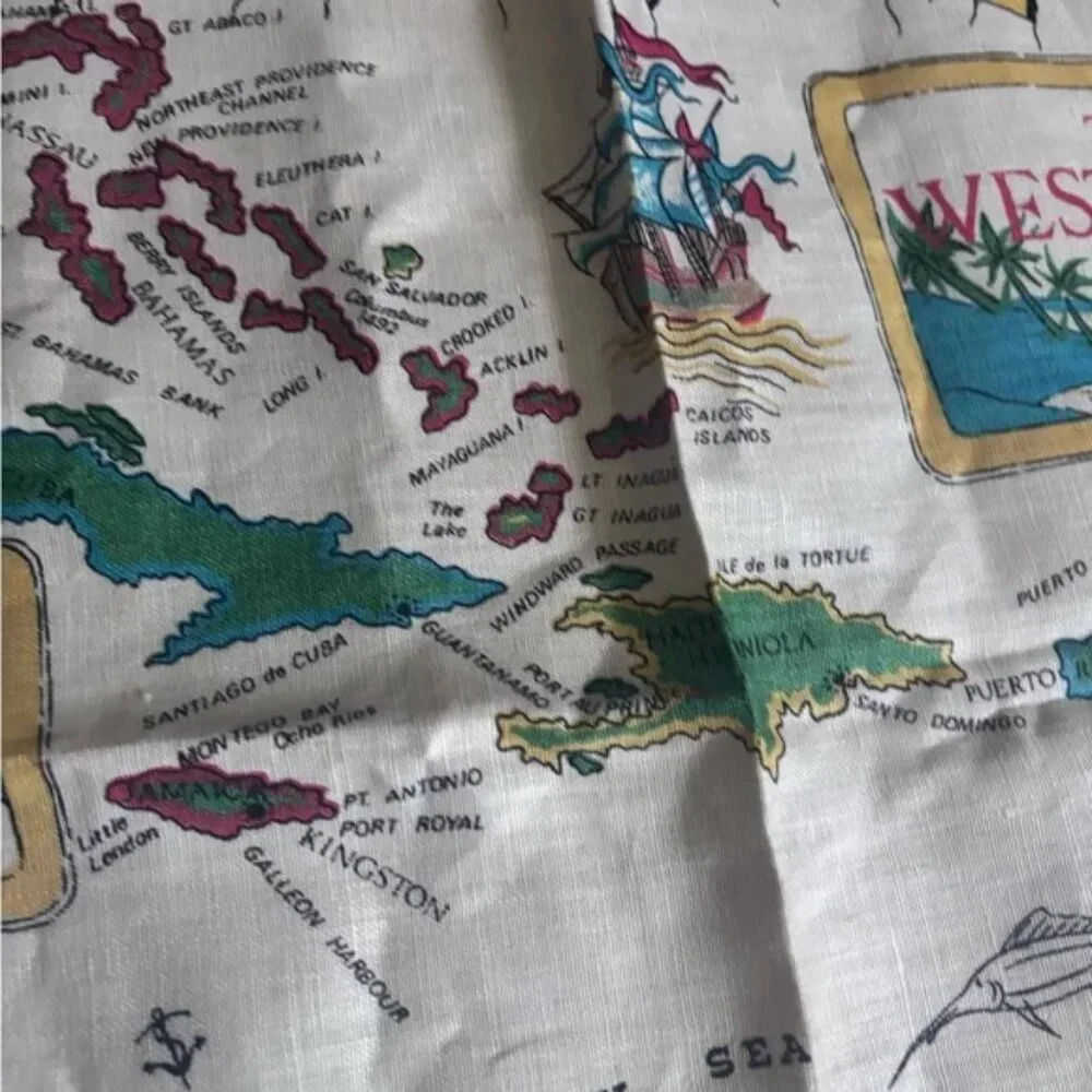 Bundle of Colorful Misc Vintage Linens Tea Towels Decorations